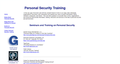 Desktop Screenshot of personalsecuritytraining.com