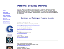 Tablet Screenshot of personalsecuritytraining.com